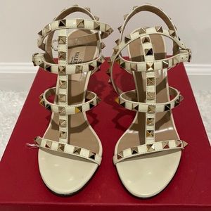 Valentino Rockstud Sandal Heel size 35 with box